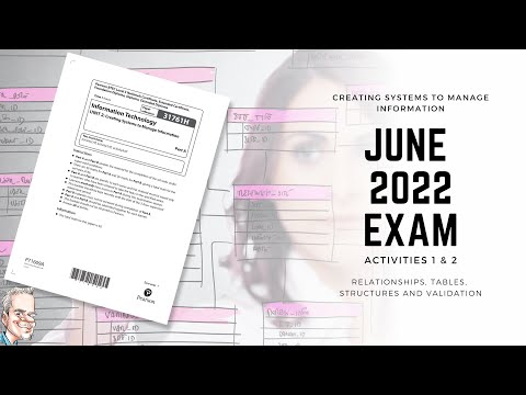 NEW JUNE 2022 EXAM - BTEC Level 3 Database  - Part A - Walk through - Part 1