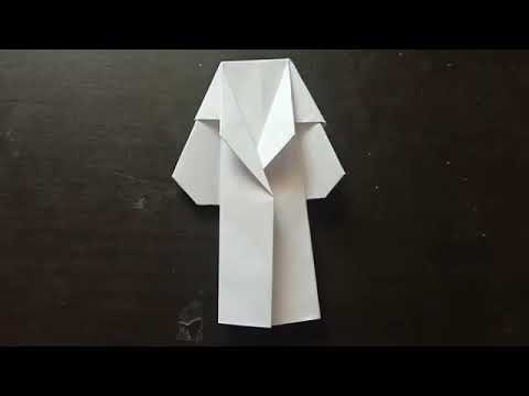 Easy Origami paper rain coat outer- origami- funkycraft videos