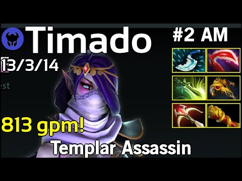 813 gpm! Timado [Infamous] plays Templar Assassin!!! Dota 2 7.19