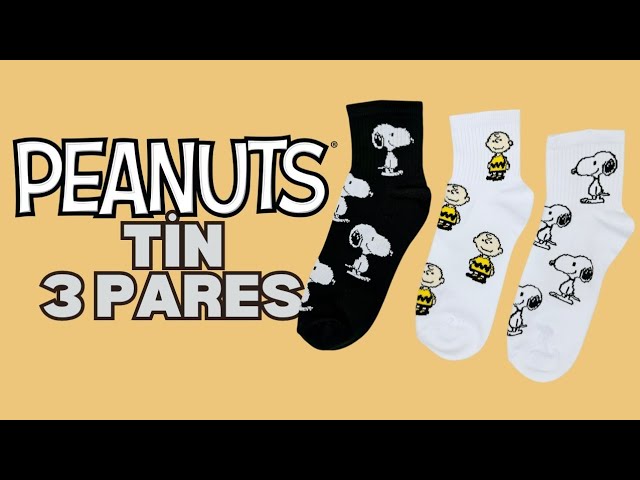 Vídeo relacionado con socksense Calcetines con licencia de la serie de personajes de dibujos animados de Snoopy para mujeres y adolescentes de The Peanuts, Day_5pairs, Talla única