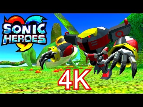 Sonic Heroes - Frog Forest - Team Dark 4K HD, Widescreen 60 fps no HUD