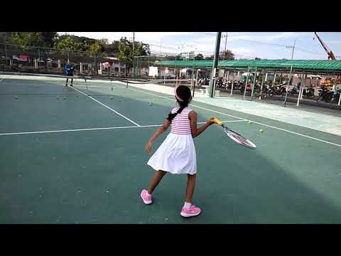 Amy's tennis training in Buriram SUN 25 11 2018 #5