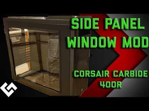 Side Panel Window Mod/Painting [Case Mod on Corsair Carbide 400r]
