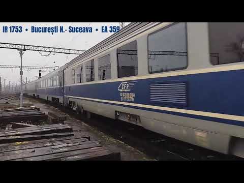 Activitate feroviară în Gara Ploiești Sud - Locomotivele EA 359/EA 809 - CFR Călători