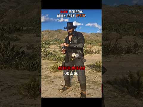 Who Is the Fastest Gunslinger in the Van der Linde Gang? Quick-Draw Ranked | RDR2 #rdr2 #quickdraw
