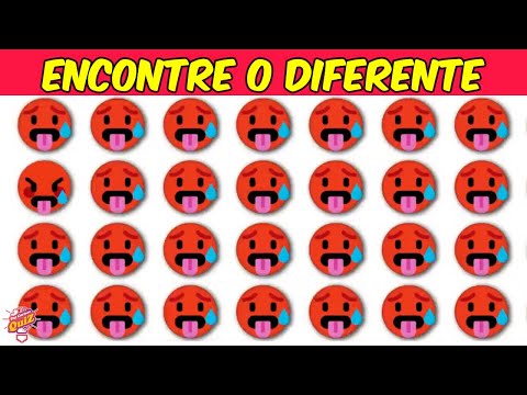 Jogos com Emoji - Encontre o Emoji Diferente em 20 segundos #AcheoEmojiErrado