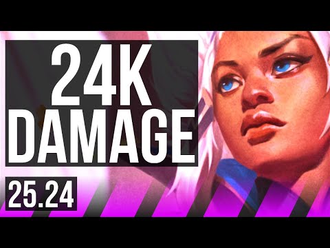 RELL & Kalista vs LEONA & Sivir (SUP) | 24K damage | NA Master | 25.24