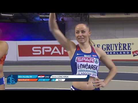 60m prepone [Ž], POLUFINALE, I. skupina, Ivana Lončarek - Europsko prvenstvo u dvorani 2019