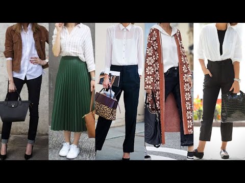 Combina tus BLUSAS y CAMISAS BLANCAS en LOOKS CASUALES Y tambine ELEGANTES