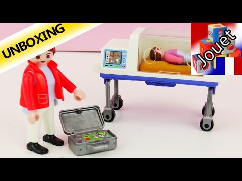 Playmobil Médecin urgentiste pour bébés avec incubateur - Station pour prématurés