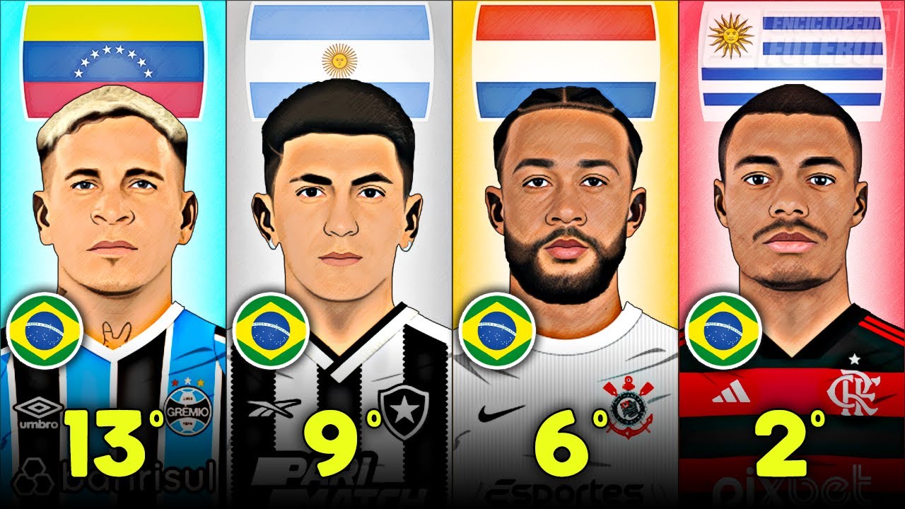 Os Principais ESTRANGEIROS do FUTEBOL BRASILEIRO!