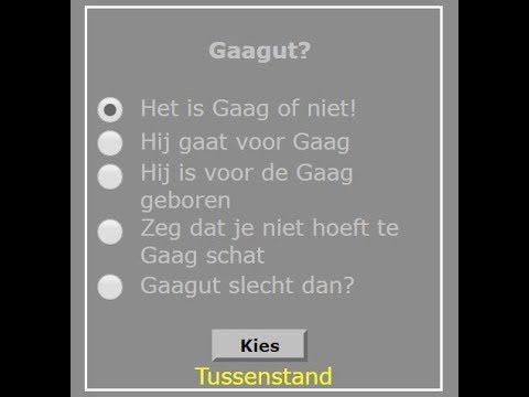 NACpraat 6 12 2018 Rat Poll - Gaagut?