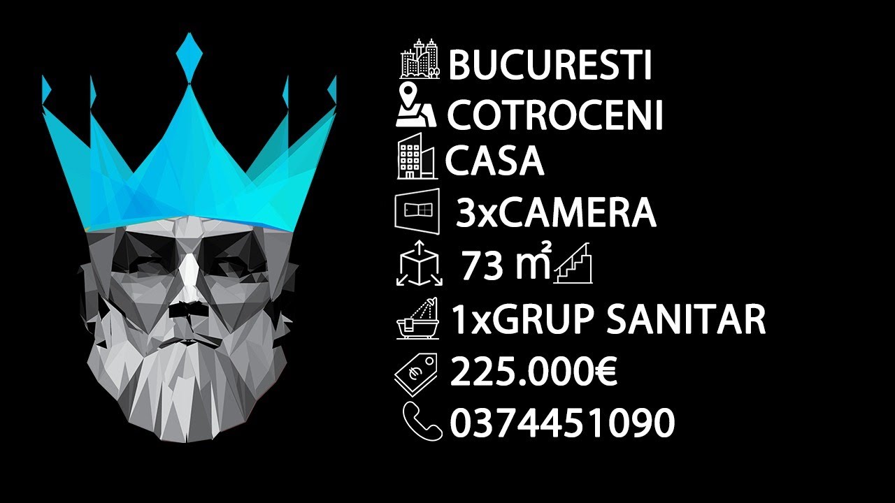 Tur video Cotroceni | Casa 3 Camere | Curte | Renovata | Pod Mansardabil