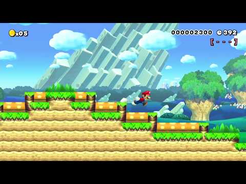 NewerSMBU 1-1 Everbrown Meadow by SMMB219 ~ SUPER MARIO MAKER ~ NO COMMENTARY 1bd