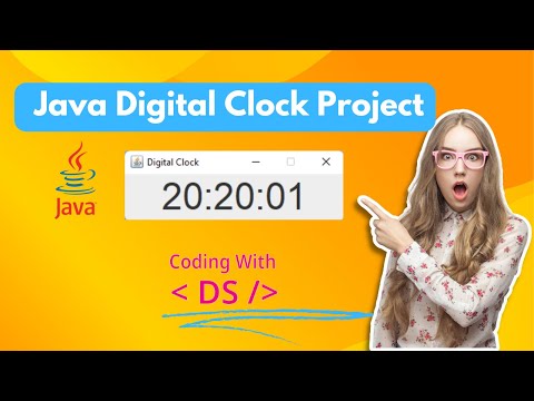 Create Digital Clock Using Java Basic Project Java Codingwithds Java Project Tutorial