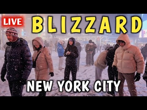 BLIZZARD of 2026 NYC LIVE Central Park area❄️ Heavy Snowstorm hits New York City ❄️ Winter Storm IRL