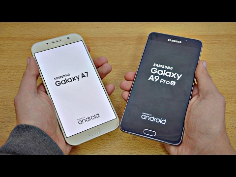 Samsung Galaxy A7 (2017) vs Galaxy A9 Pro - Speed Test! (4K)