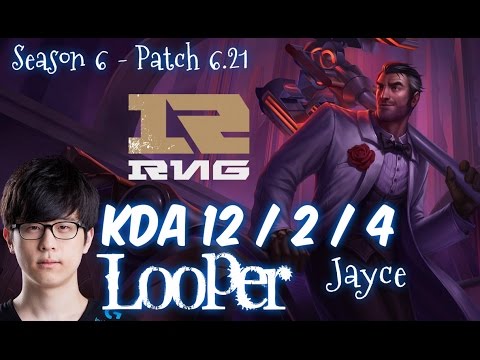 RNG Looper JAYCE vs RYZE Top - Patch 6.21 KR Ranked | League of Legends