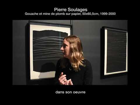 Pierre Soulages, Gouache et mine de plomb, 99-2000. Donation P & C Soulages, musée Soulages Rodez