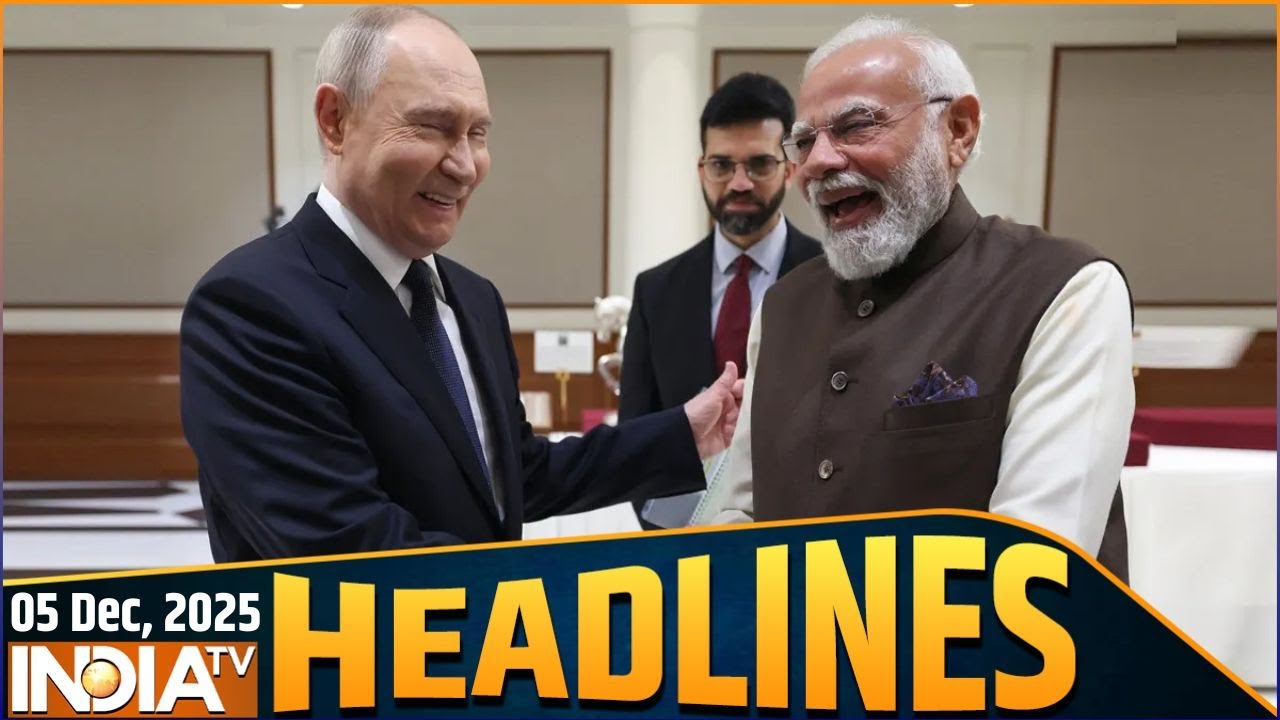 Headlines 10AM: भारत-रूस समिट..मिलेंगे मोदी-पुतिन | Russia India Summit | Putin Visit 