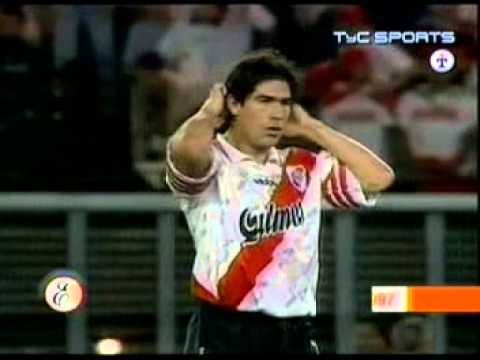 Gol de Marcelo Salas   River Plate vs  Colón de Santa Fe  Torneo de Apertura 1997