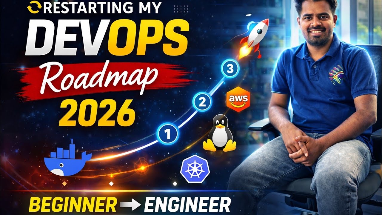 🎯 DevOps Roadmap 2026 🚀 | Beginner to DevOps Engineer (Step-by-Step Guide)