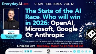The State of the AI Race. Who will win in 2026: OpenAI, Microsoft, Google Or Anthropic