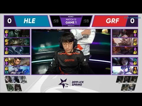 [LCK 2019] GRF vs HLE Game 1 Highlights | Kỳ tích lật 10k tiền SKT tái hiện, cú Penta Kill kinh điển