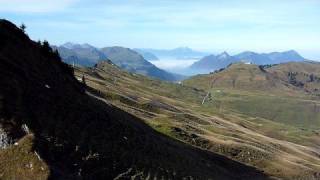 preview picture of video 'Hoch-Ybrig, Glarus Alps landscape ホッホ・イブリックからのアルプス'