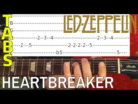 Heartbreaker by Led Zeppelin - Guitar Lesson WITH TABS Video