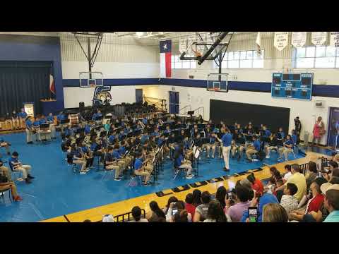 Shadow of the Longship performed by the Crockett Middle School Band (Irving, Texas)