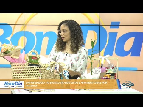 Empreendedora faz sucesso criando cestas e arranjos florais para presentes 14 02 2022
