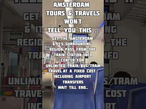 Unlimited Travel in Amsterdam for €40!3-Day Pass EXPLAINED!” #travel #netherlands #savemoney #train