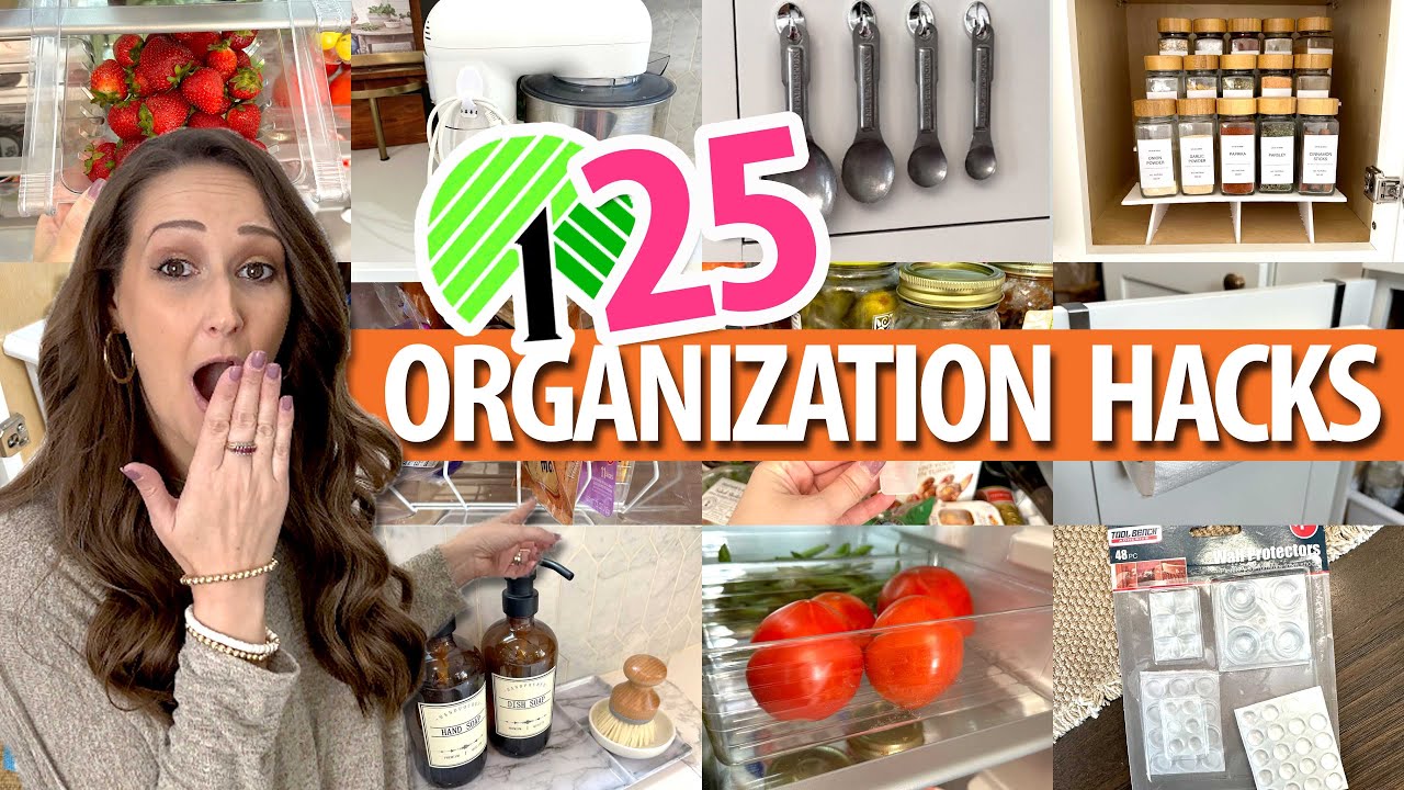 25 *BEST* Dollar Tree Organization HACKS! Clear the clutter FAST!