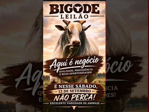 LEILÃO DE GADO DE CORTE - BIGODE LEILÕES CAMPINAÇU - GO - 12/09/2026