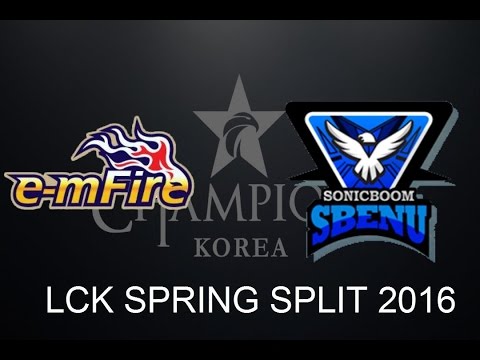 SSB vs EMF Game 3  -  LCK Spring 2016 Week 2 Day 4