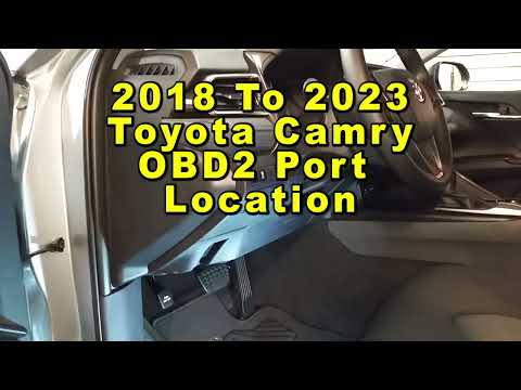Toyota Camry OBD2 OBDII Port Location 2018 2019 2020 2021 2022 2023 8th Gen