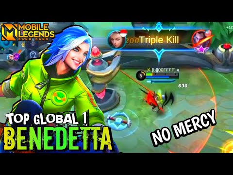 Benedetta Show No Mercy - Top 1 Global Benedetta - Mobile Legends