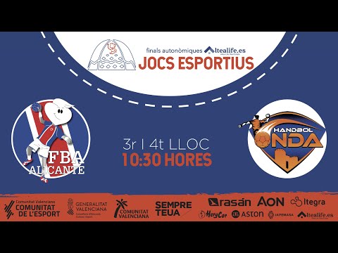 📺🏆 FINALS JOCS ESPORTIUS - CF 3/4| Fundación Agustinos Alicante 🆚 Handbol Onda