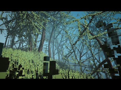 Animated Forest | Wonderland: A Raytracing Voxel Engine | Dev Footage