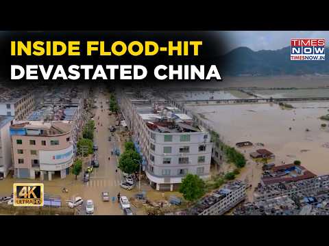 China Flood HORROR Videos: Homes Come CRASHING Down, Cars FLOAT | RAIN FURY | Terrifying Scenes | 4K