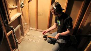 How to Cut Through a Concrete Foundation - Bathroom Plumbing