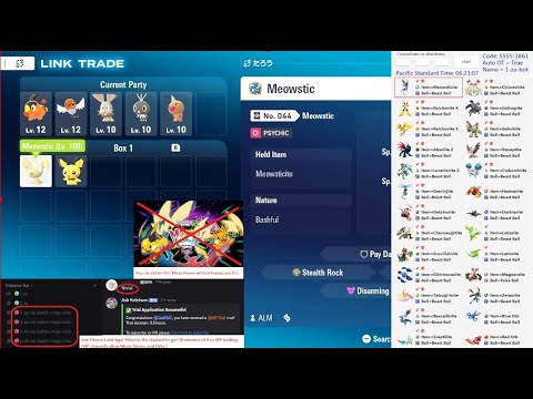 Pokemon ZA Bot Trade Mega Stone & Orb
