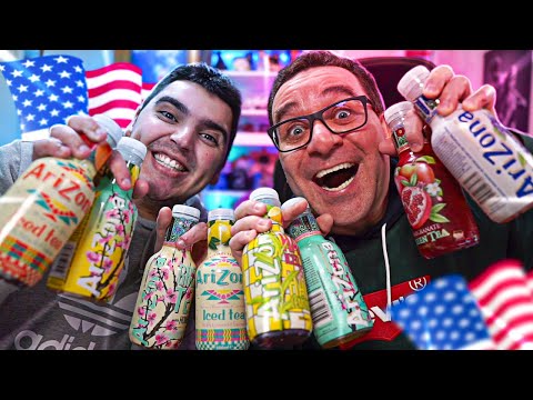 PROVEI VÁRIOS ICE TEA DO ARIZONA 🇺🇸 USA 🍋🍇🍑