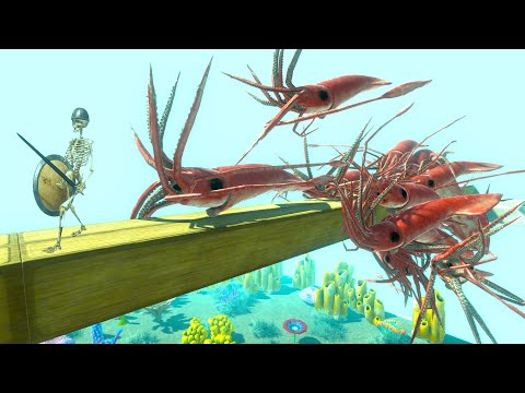 NEW UPDATE COLOSSAL SQUID WHO CAN ESCAPE - Animal Revolt Battle Simulator ARBS
