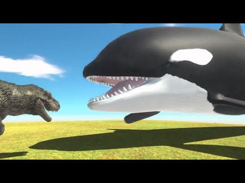 Baby Trex vs Baby Orca Death Run ARBS Animal Revolt Battle Simulator 1000 Baby Trex vs Baby Shark 3