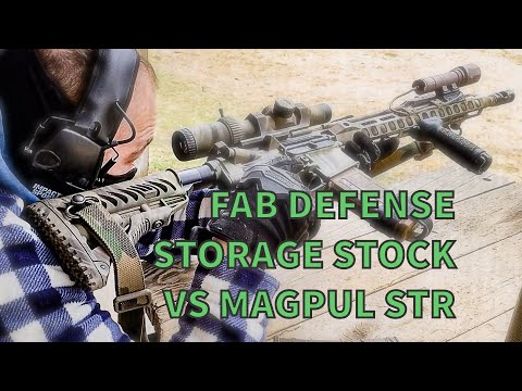 FAB Defense Storage Stock VS Magpul STR - YouTube