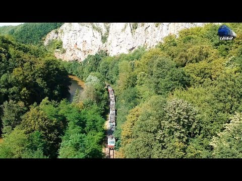 [2xDrone] BR232 Ludmilla & 5 Locomotive "Sisi" ÖBB 1014 E-Loks in Defileul Crisului Repede Canyon