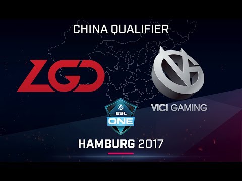 Dota 2 - LGD vs. VG [Game 1] - Quarterfinal - China Qualifier - ESL One Hamburg 2017