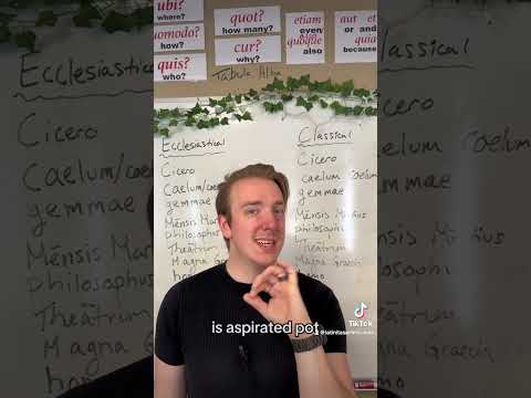 What did Latin sound like spoken and why is it different from what I hear on TV?